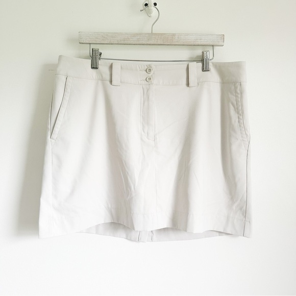 Nike Golf light tan Tour Performance Dri-Fit Golf Skirt sz 14 - Picture 6 of 11